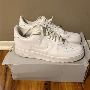 Nike Men's All-White Air Sneakers